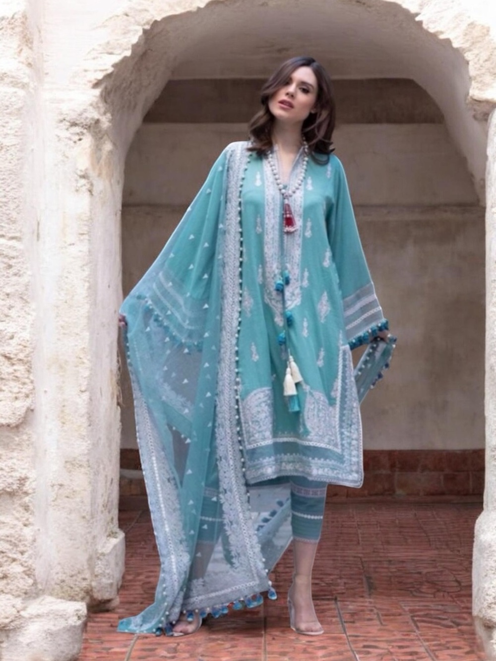 Pakistani Designer Dress 3Pc